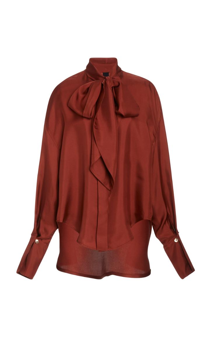 Petar Petrov Connor Scarf-detailed Silk Blouse
