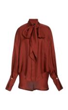 Petar Petrov Connor Scarf-detailed Silk Blouse