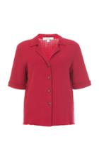 Ksenia Schnaider Ribbed Knit Polo Top