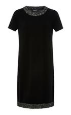 Paule Ka Wool-blend Short Sleeve Dress
