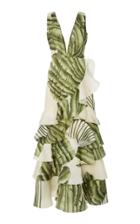 Johanna Ortiz Coconut Palm Organza Dress