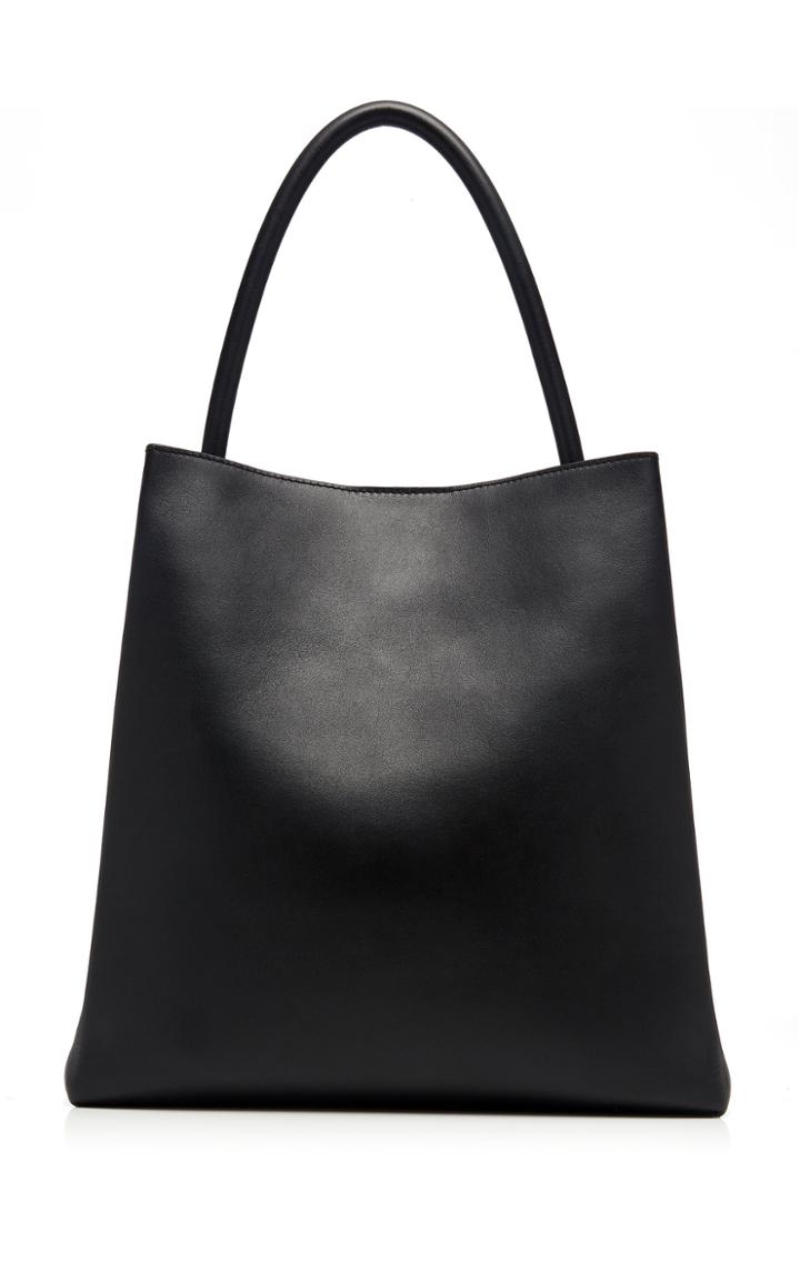 Modern Weaving Arch Pleated Leather Tote