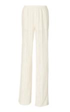 Akris Sheer Striped Cotton-blend Pant