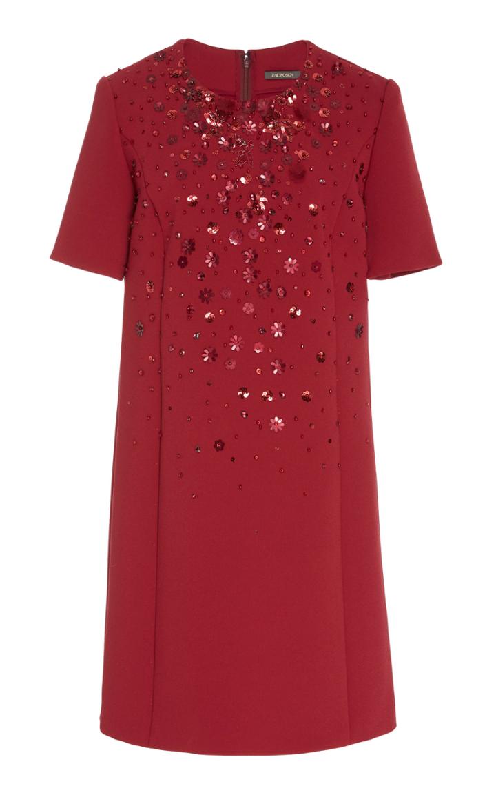 Zac Posen Flower Medley Midi Dress
