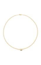 Mindi Mond Clarity Cube 18k Gold Choker Necklace