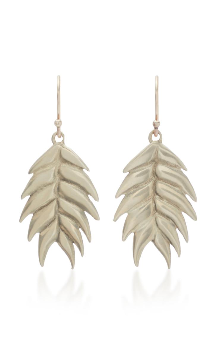 Annette Ferdinandsen Wild Oat 14k Gold Drop Earrings