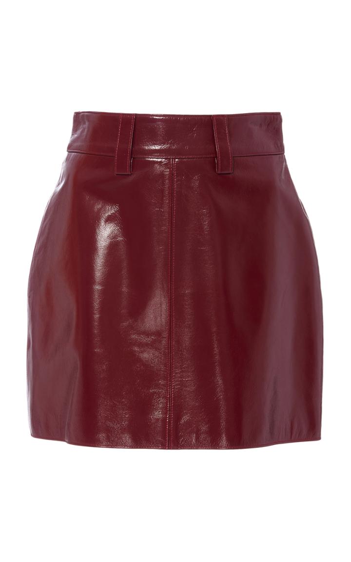 Eleanor Balfour Lola Leather Miniskirt