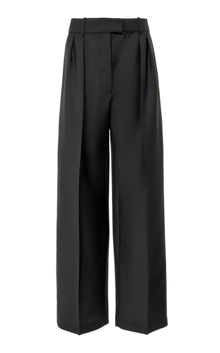 Moda Operandi Valentino Straight-leg Mohair-wool Pants