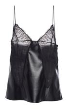 Philosophy Di Lorenzo Serafini Lace-trimmed Vegan Leather Top