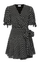 Moda Operandi Significant Other Callie Checkerboard-print Wrap Mini Dress Size: 2