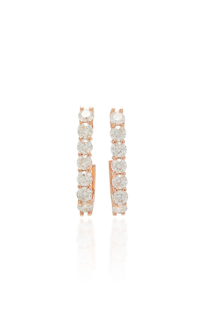 Carbon & Hyde Sparkler Pin 14k Rose Gold And Diamond Earrings