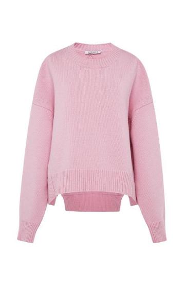 Vivetta Fiore Oversized Asymmetric Sweater Pink