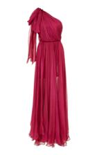 Maria Lucia Hohan Altheda Metallic Silk-mousseline One Shoulder Dress