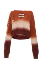 Off-white C/o Virgil Abloh Degrad Cropped Knit Sweater