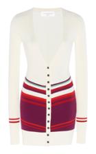 Moda Operandi Victoria Beckham V-neck Jacquard-knit Cardigan Size: S