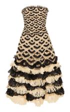 Moda Operandi Oscar De La Renta Strapless Pointelle-raffia Gown Size: 0