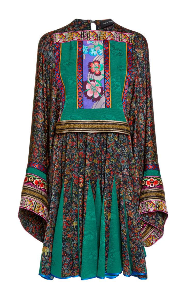 Etro Printed Silk Mini Dress
