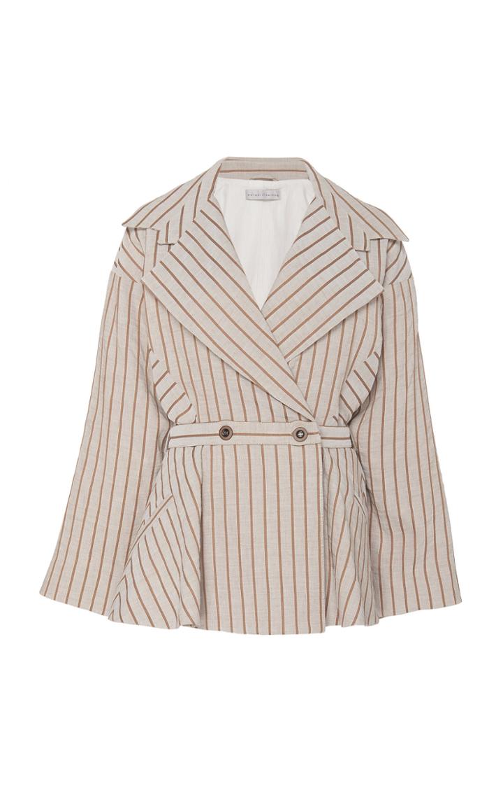 Palmer/harding Palmer//harding Carved Linen-blend Blazer