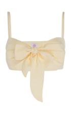 Moda Operandi Gl Hrgel Linen Tie-front Bandeau Top Size: S