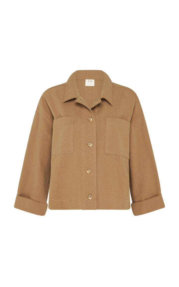 St. Agni Oversized Cotton-linen Workwear Jacket