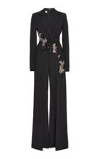 Elie Saab Sequin Embroidered Cady Jumpsuit