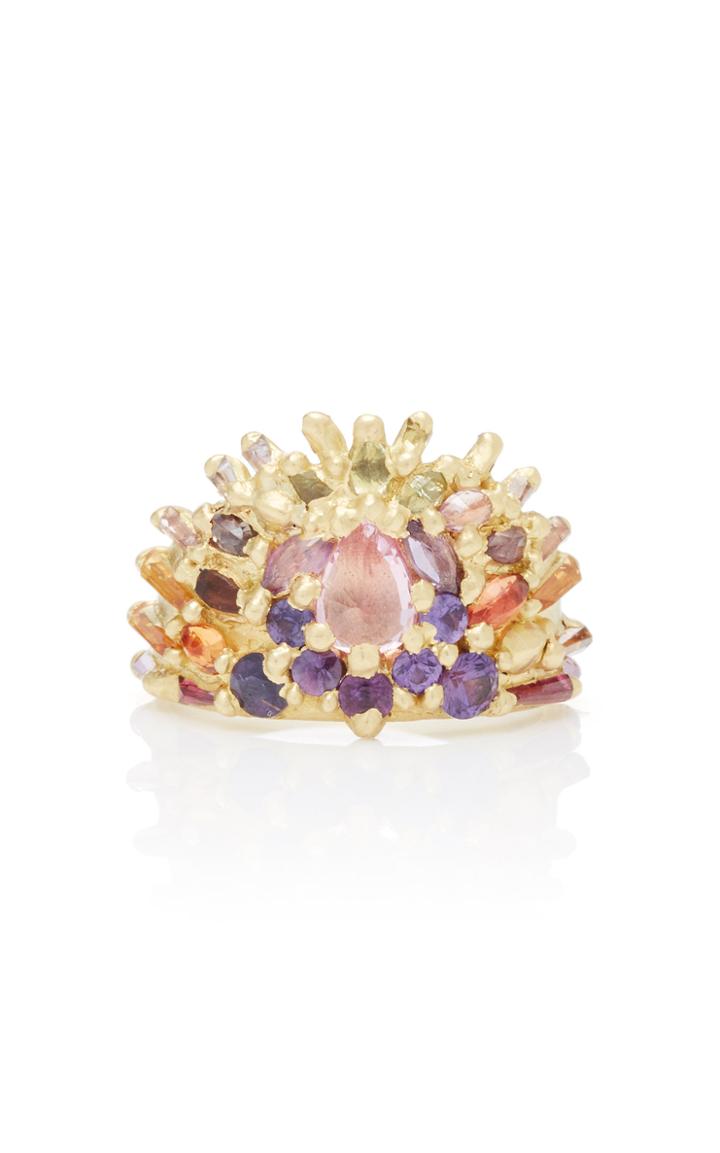 Polly Wales One-of-a-kind Nelida Half Shield Ring