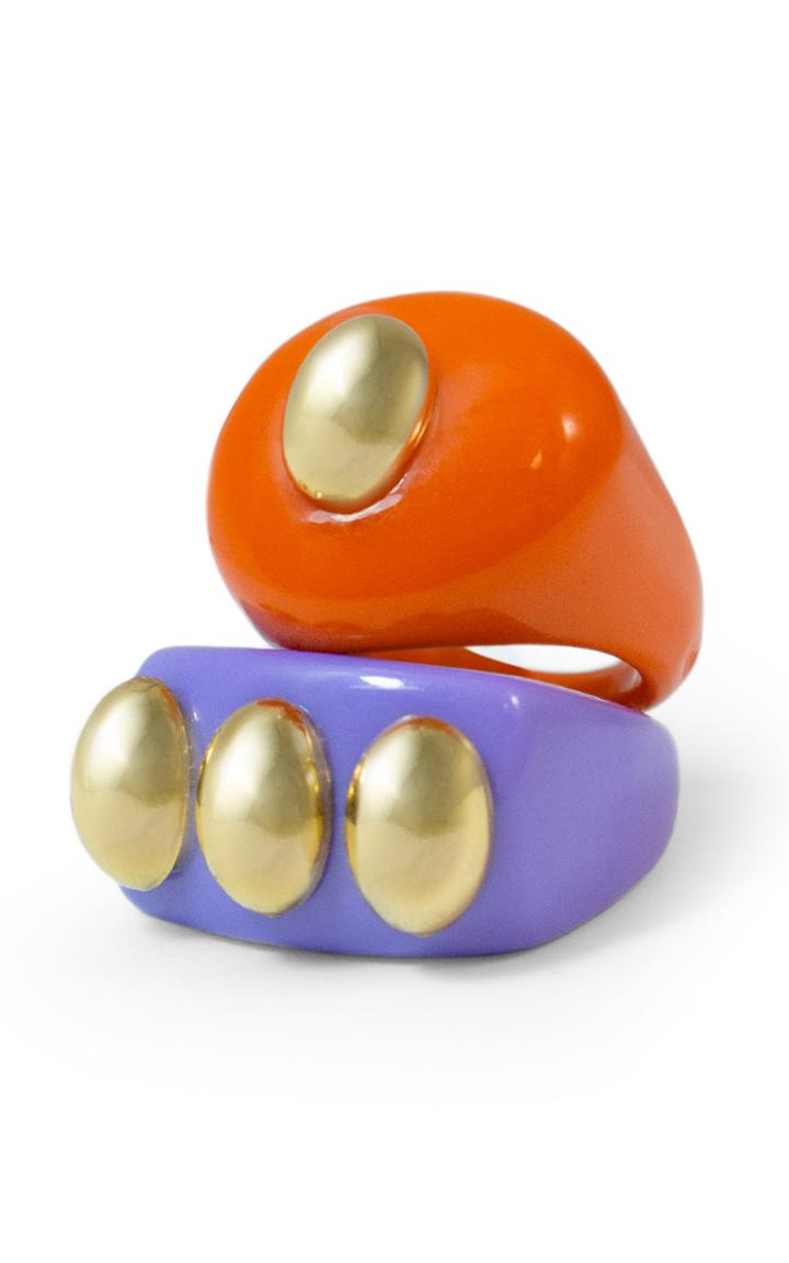 Moda Operandi La Manso Trainspotting Set Resin Rings