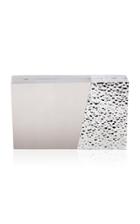 Nathalie Trad Stainless Steel And Shell Clutch