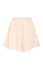 Jonathan Simkhai Crochet-trimmed Cotton Shorts