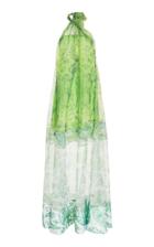 Moda Operandi Staud Neem Printed Georgette Maxi Dress Size: L