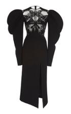 David Koma Butterfly Lace Cloque Dress