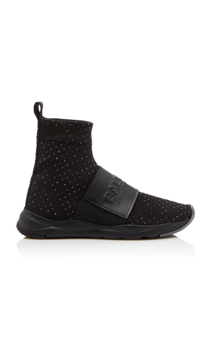 Balmain Cameron Matte Studded Sneaker