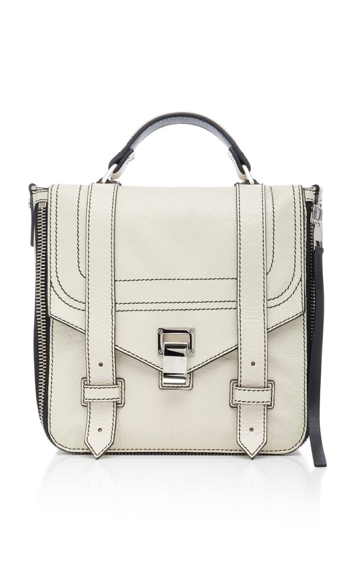 Proenza Schouler Ps1+ Zip Crinkled Leather Backpack