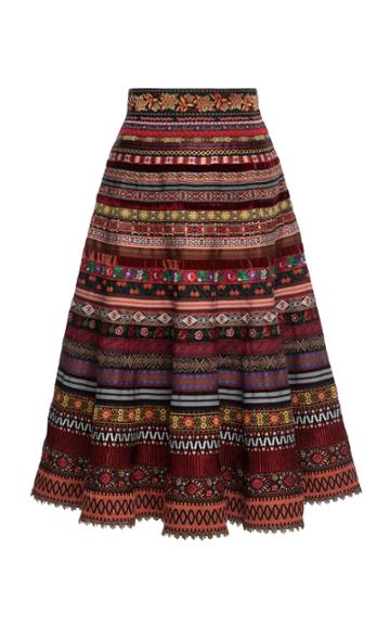 Lena Hoschek Opulence A-line Ribbon Skirt