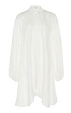 White Story Amalfi Self-stripe Linen Beach Dress