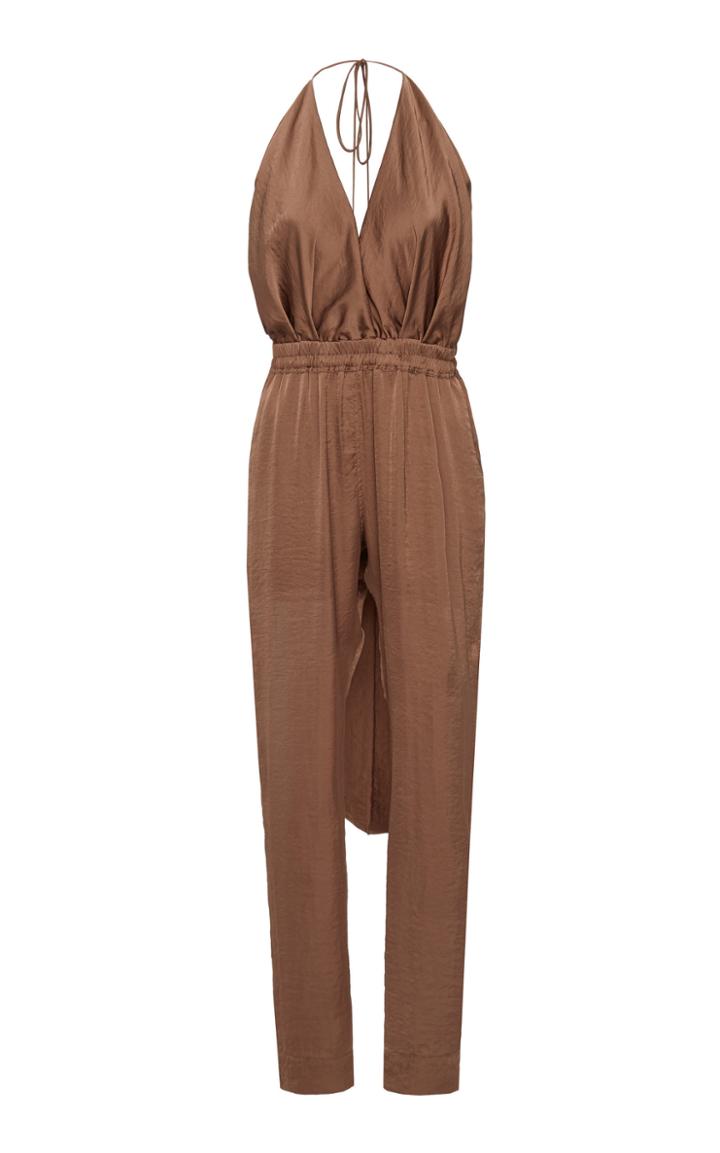 Juan Carlos Obando Tailored Satin Jumpsuit