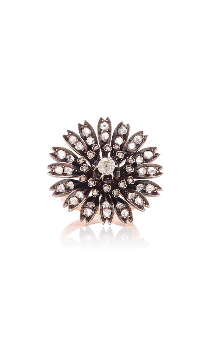 Moda Operandi The Jewellery Trading Co. One Of A Kind Silver And 18k Rose Gold Flowe