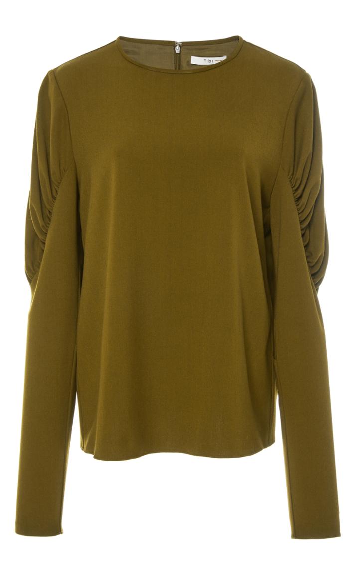 Tibi Ruched Florence Top