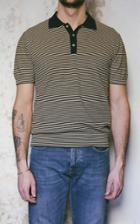 Fortela Peck Striped Cotton Piqu-knit Polo Shirt
