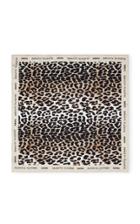 Ganni Leopard-print Silk Twill Scarf