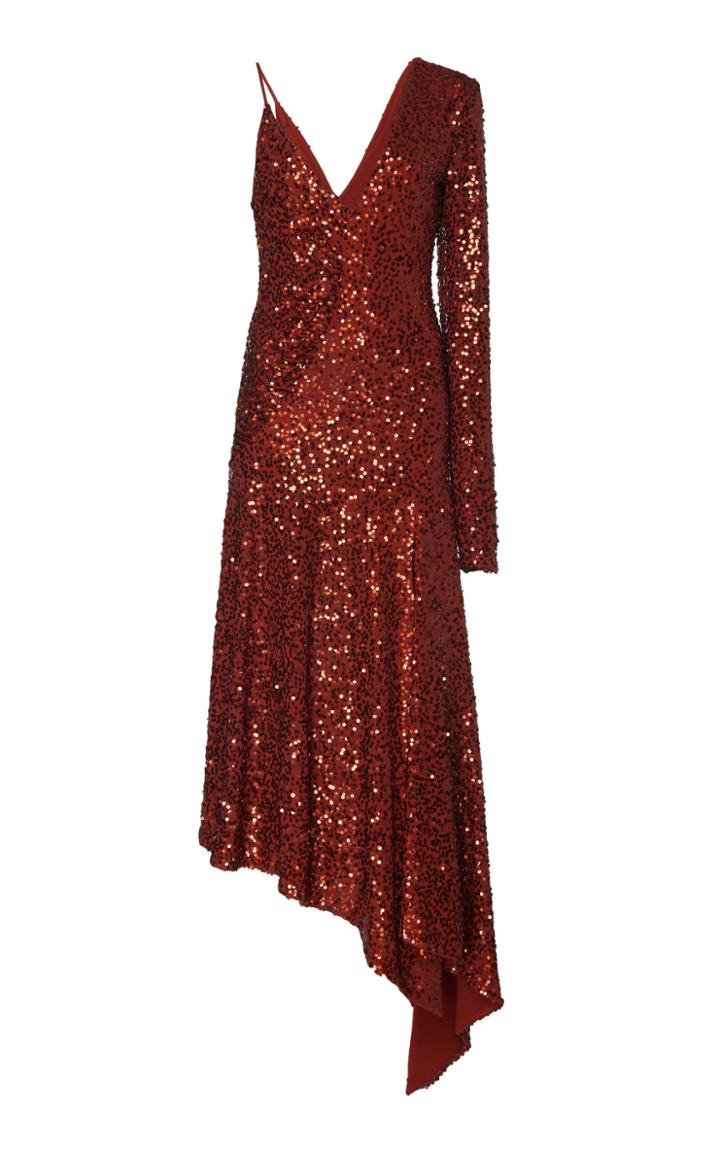 Michael Kors Collection Embroidered Midi Dress