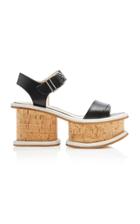 Gabriela Hearst Harrigan Cork Leather Platforms