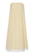 Jeffrey Dodd Strapless Overlay Midi Dress