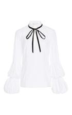 Caroline Constas Yasmin Tie Neck Blouse