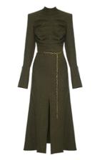 Aleksandre Akhalkatsishvili Chain Belt Pleated Dress