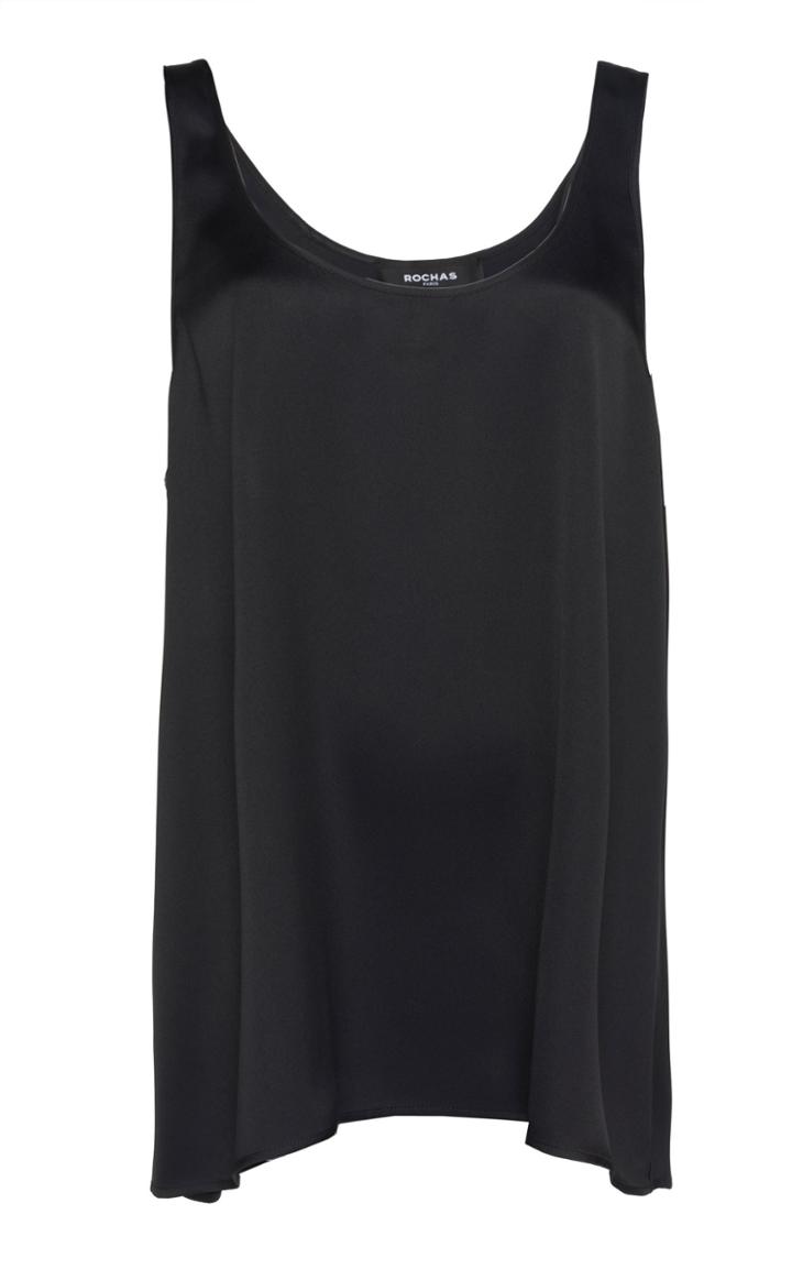 Rochas Octvia Double Silk Satin Top