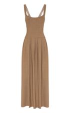 Moda Operandi Anna Quan Maryel Wool-blend Pleated Dress