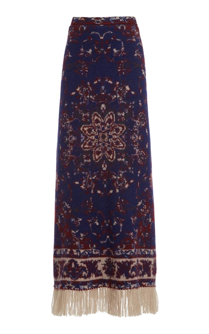 Moda Operandi Paco Rabanne Fringed Jacquard Skirt