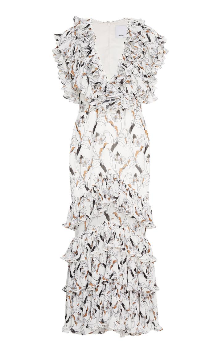 Acler Leeds Pleated Maxi Dress