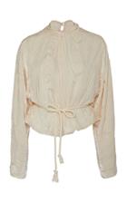 Nanushka Pauline Textured Silk-blend Top